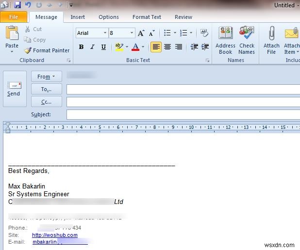 Active Directory 정보를 활용한 Outlook 2010/2013 서명 자동 생성 방법