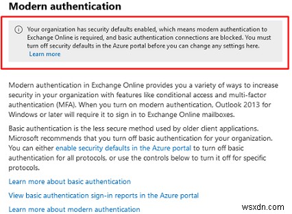 Microsoft 365 최신 인증(Modern Authentication) 활성화 및 기본 인증 차단 완벽 가이드
