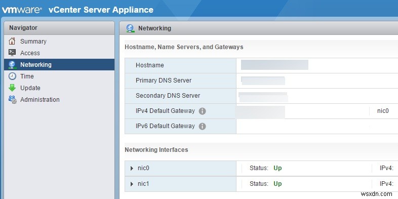 VCSA(vCenter Server Appliance)에 두 번째 NIC 추가하는 방법