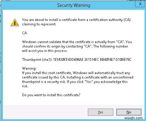 VMware vCenter 자체 서명 인증서 경고 제거 방법