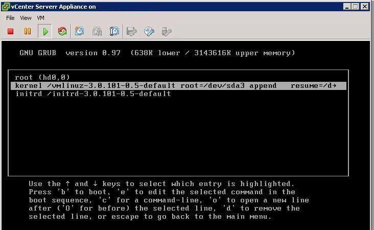 VMware vCenter Appliance(vCSA)에서 잊어버린 루트 암호 재설정하는 방법