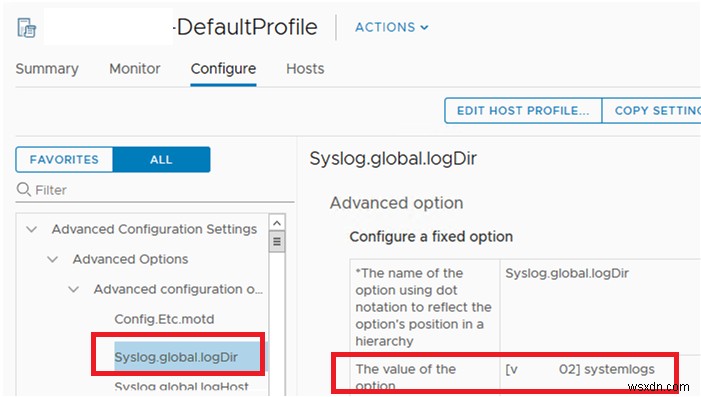 ESXi 호스트 시스템 로그가 비영구 스토리지에 저장될 때 해결 방법