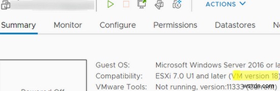 VMware ESXi에서 가상 머신(VM) 하드웨어 버전 업그레이드하는 방법