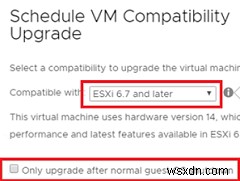 VMware ESXi에서 가상 머신(VM) 하드웨어 버전 업그레이드하는 방법