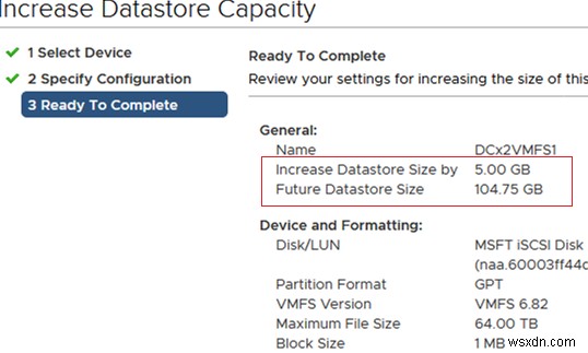 VMware ESXi(vSphere)에서 VMFS 데이터스토어 용량 늘리는 방법