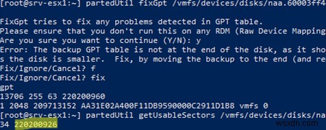 VMware ESXi(vSphere)에서 VMFS 데이터스토어 용량 늘리는 방법