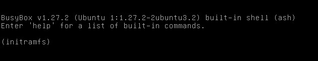 Ubuntu/Mint/Kali 부팅 시 BusyBox initramfs 프롬프트 문제 해결 방법