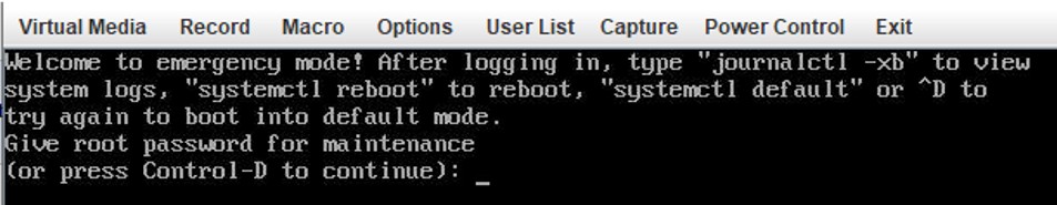 Linux 부팅 시  긴급 모드에 오신 것을 환영합니다  오류 해결 방법