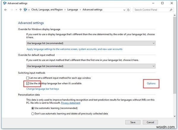 Windows 10 언어 표시줄(입력 도구 모음)이 사라졌을 때 복구하는 방법 2가지