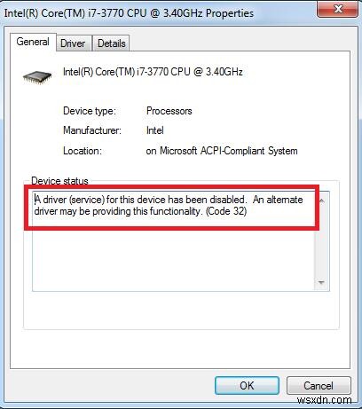 Windows 오류 코드 32 해결 방법: 이 장치의 드라이버가 비활성화되었습니다