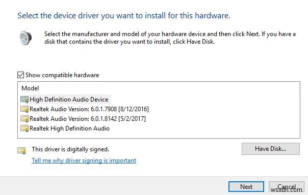 Windows 10/8/7에서 IDT 고음질 오디오 코덱 드라이버 오류 해결 방법