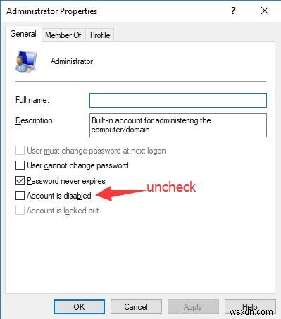 Windows 10 계정이 비활성화되었습니다 오류 해결 방법 총정리