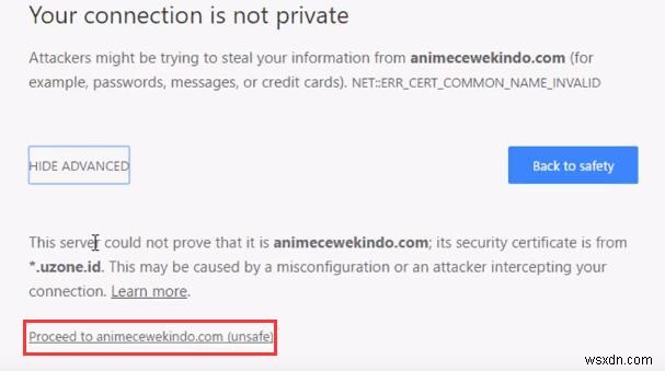 Google Chrome 연결이 비공개로 설정되어 있지 않습니다 오류 해결 방법 총정리