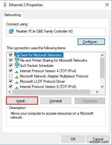 Windows 10 네트워크 연결에 필요한 Windows 소켓 레지스트리 항목 누락 오류 해결 방법