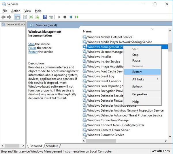 Windows 10 WMI 공급자 호스트(WmiPrvSE.exe) CPU 사용량 급증 문제 해결법 총정리