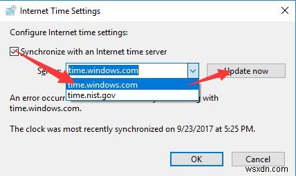 Windows 10에서 시간이 동기화되지 않을 때 해결하는 4가지 방법