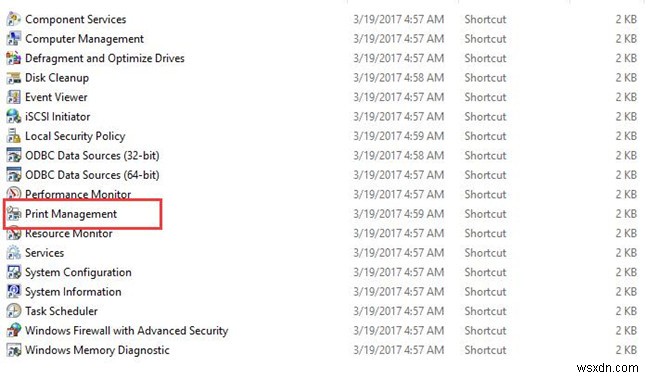 Windows 10에서 인쇄 관리(Print Management) 누락 문제 해결하는 방법