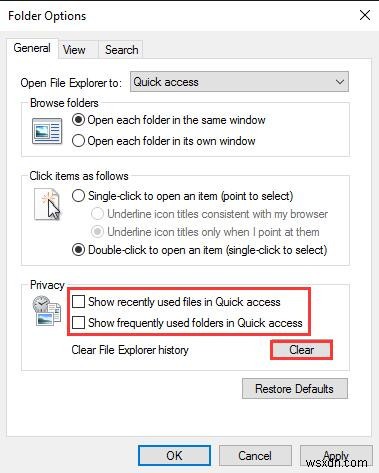 Windows 10 빠른 액세스(Quick Access) 작동 안 됨 오류 해결 방법 총정리