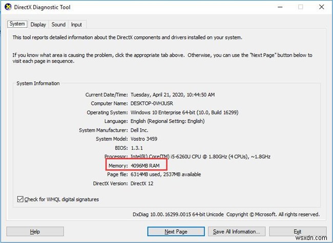 Windows 10에서 RAM 용량 확인하는 방법 4가지 완벽 정리