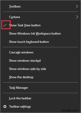 Windows 10에서 작업 보기(Task View) 열기, 비활성화 및 활성화하는 방법