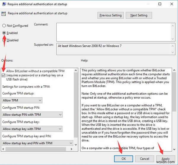 TPM(신뢰할 수 있는 플랫폼 모듈) 없이 BitLocker 사용하는 방법