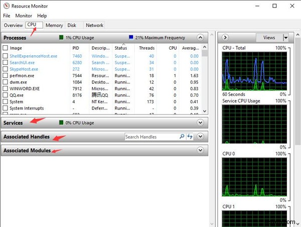 Windows 10에서 CPU 사용량 확인하는 방법 총정리