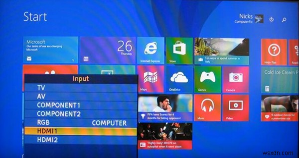 HDMI·VGA 케이블로 노트북을 TV에 연결하는 방법 (Windows 10)