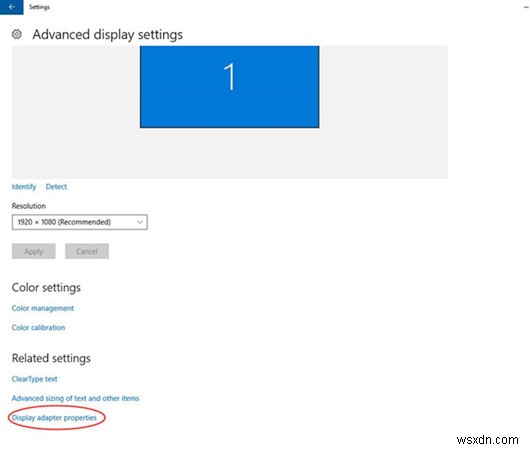 Windows 10에서 모니터 주사율(화면 재생 빈도) 변경하는 방법