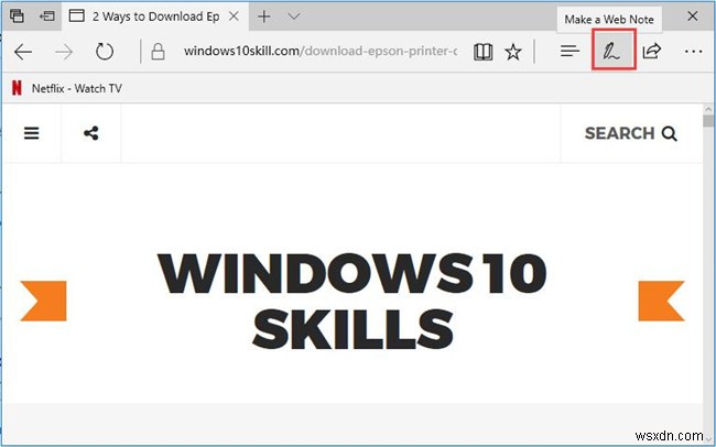 Windows 10 Microsoft Edge에서 웹 메모(Web Notes) 사용하는 방법