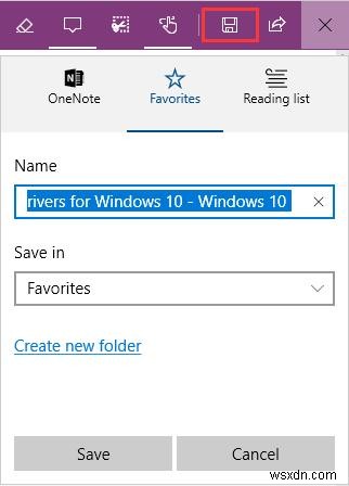 Windows 10 Microsoft Edge에서 웹 메모(Web Notes) 사용하는 방법