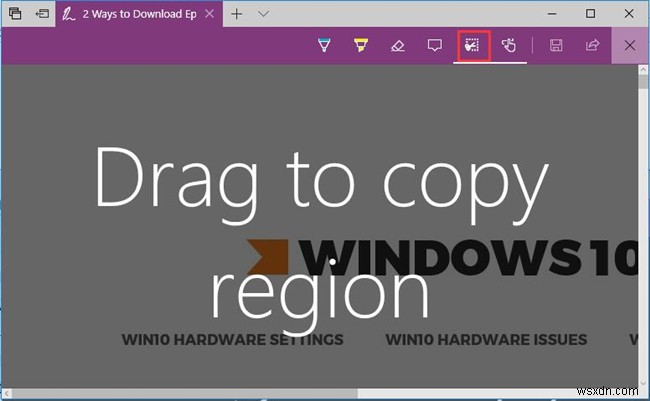 Windows 10 Microsoft Edge에서 웹 메모(Web Notes) 사용하는 방법