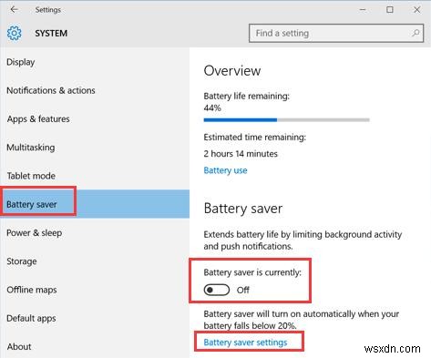 Windows 10 배터리 절약 모드 켜기·끄기 및 설정 방법 총정리