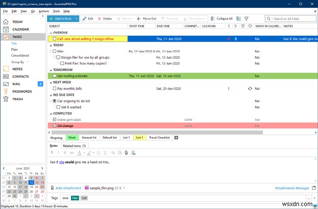 Windows용 개인 정보 관리자(EssentialPIM)로 일상 업무를 체계적으로 관리하는 방법