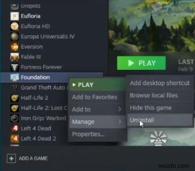 Steam 라이브러리에서 게임을 제거하는 방법 총정리 (2022년 최신)