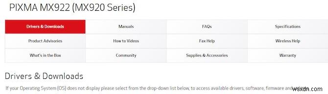 Windows 11·10·8·7 및 macOS용 Canon MX922 드라이버 다운로드 방법 총정리