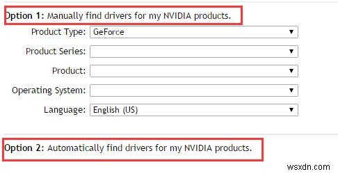 Windows 10에서 NVIDIA GeForce 드라이버 수동 업데이트하는 방법