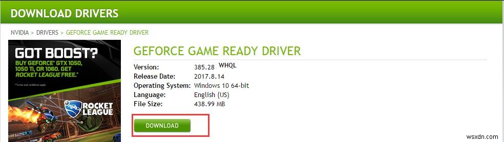 Windows 10에서 NVIDIA GeForce 드라이버 수동 업데이트하는 방법