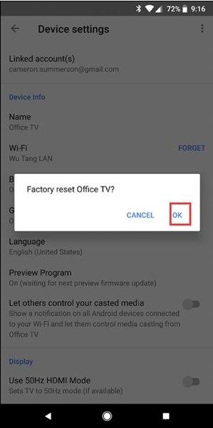 크롬캐스트(Chromecast) 빠르게 초기화하는 방법: Google Home 앱부터 리셋 버튼까지