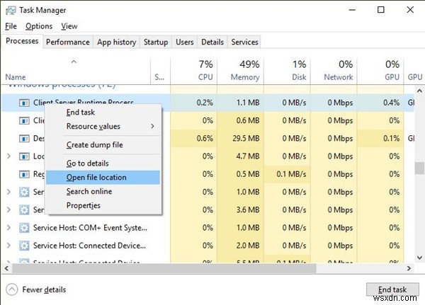 Windows 10/8/7에서 Csrss.exe 높은 CPU 사용량 해결하는 완벽 가이드