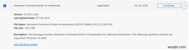 Windows 10에서 Alienware Command Center가 작동하지 않을 때 해결 방법