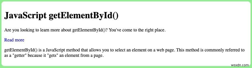 JavaScript getElementById() 사용법: ID로 웹 요소 손쉽게 선택하기