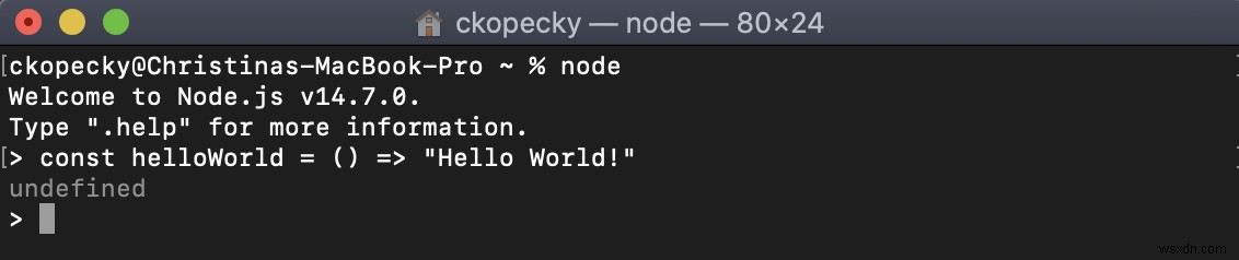 자바스크립트 Hello World 작성법 – Node.js 환경 테스트하기