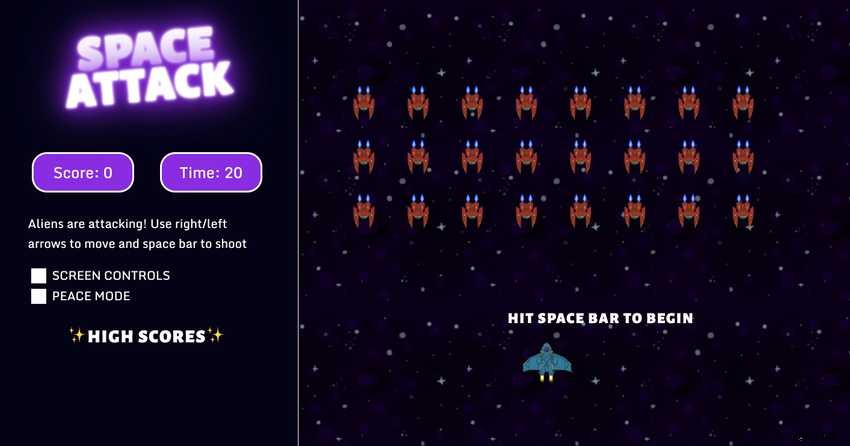 [리뷰] 순수 바닐라 자바스크립트로 구현한 스페이스 인베이더(Space Invaders) – 안드레아 마유 작품