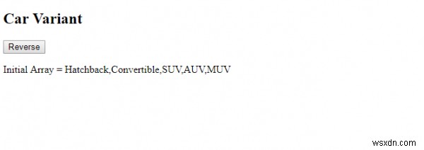 JavaScript reverse() 메서드로 배열 순서 뒤집기