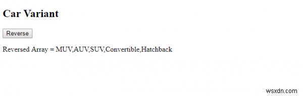 JavaScript reverse() 메서드로 배열 순서 뒤집기