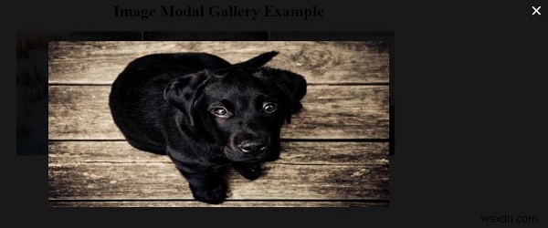 CSS와 JavaScript로 모달 이미지 갤러리 만드는 방법