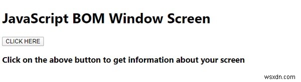 JavaScript BOM window.screen 객체로 사용자 화면 정보 확인하기