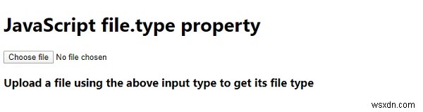JavaScript Web API File.type 속성 – 파일의 MIME 타입 확인 방법