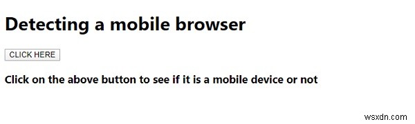 JavaScript로 모바일 브라우저 감지하는 방법