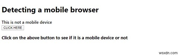 JavaScript로 모바일 브라우저 감지하는 방법